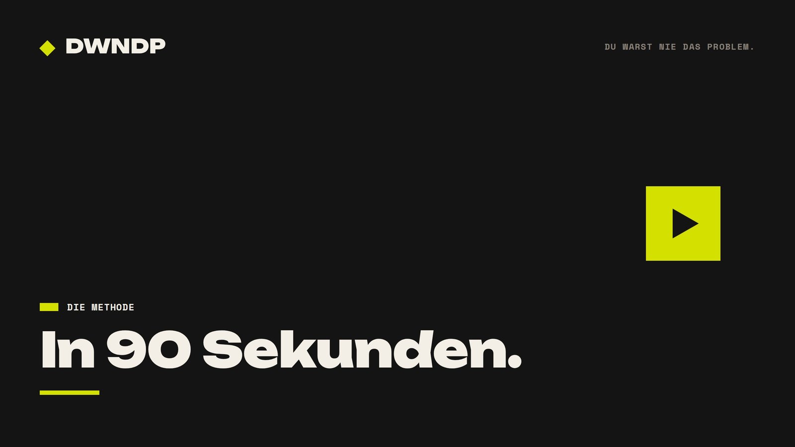 Video: Die Methode in 90 Sekunden